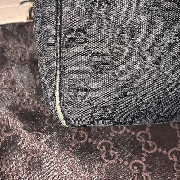 GUCCI VINTAGE bamboo handle bag - Picture 3 of 12